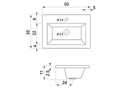 Aquanet Комплект мебели Нота 50 (231070) – фотография-8