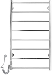 Domoterm Полотенцесушитель электрический Аврора DMT 109-8 50x90 EKT L хром – фотография-1