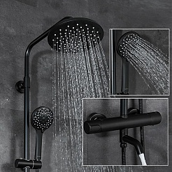 Gappo Душевая стойка G90 G2490-6 черная – фотография-3