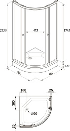 Triton Душевая кабина Риф А 90x90 – фотография-5