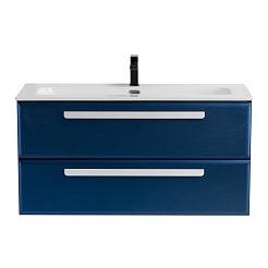 BelBagno Мебель для ванной Eco Cer-N 100 CZR-8073-100 sapfiro ручки сатин – фотография-3