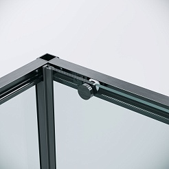 Grossman Боковая стенка Galaxy 70x195 профиль графит сатин стекло прозрачное – фотография-10