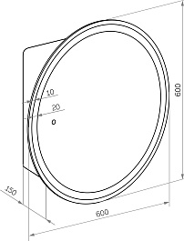 Mixline Зеркальный шкаф Аккорд Оливия 60 белый – фотография-5