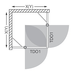 Roltechnik Душевая дверь "TDO1 1100" silver – фотография-10