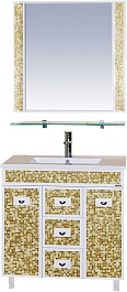 Misty Мебель для ванной Морена 90 золотая мозаика – фотография-1