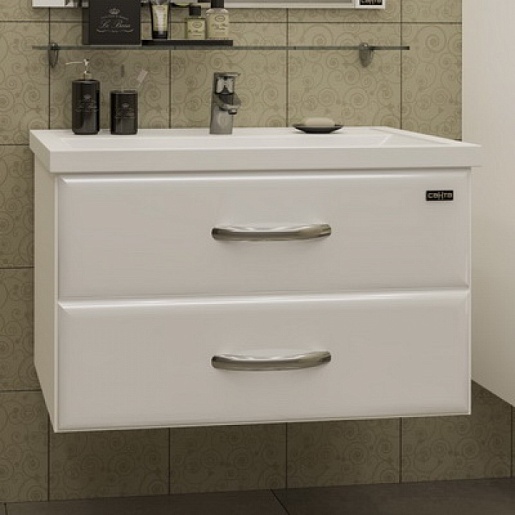 СанТа Тумба для умывальника Виктория 80 подвесная – фото, картинка, фотография-1