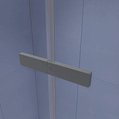 RGW Душевой уголок Stilvoll SV-040Gr 100x80 профиль серый стекло прозрачное – фотография-4