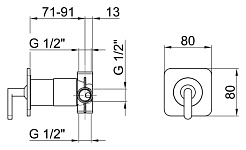 Webert Смеситель для душа Living LV880101015 – фотография-2