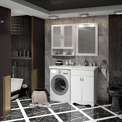 Opadiris Тумба с раковиной Клио 120 R белый матовый – фотография-4