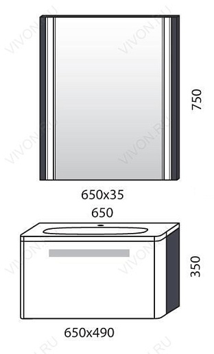  Тумба с раковиной "Coxo 65" – фотография-4
