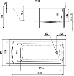 Erlit Акриловая ванна 170x70 ERA21770 – фотография-6