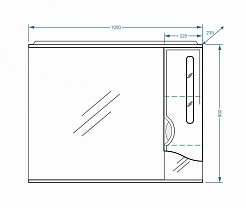 Stella Polare Зеркало-шкаф Сильва 100/С – фотография-4
