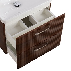 BelBagno Тумба с раковиной Due 50 подвесная Noce – фотография-7