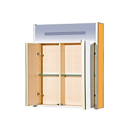 Misty Зеркальный шкаф Джулия 75 оранжевый – фотография-2