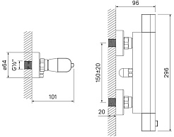 Iddis Смеситель для душа Uniterm UNISB00i75 с термостатом – фотография-6