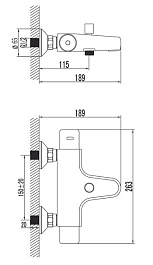 Lemark Смеситель Thermo LM7732C для ванны – фотография-2