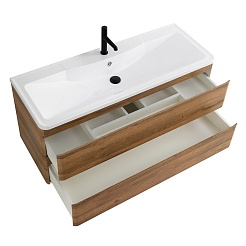 BelBagno Тумба с раковиной Albano 120 подвесная Rovere Rustico – фотография-3