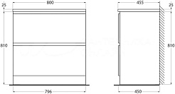 BelBagno Тумба с раковиной Albano 80 напольная Rovere Rustico – фотография-10