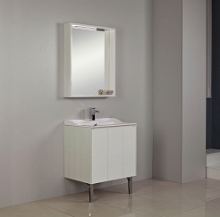 Акватон Тумба с раковиной "Фабиа 80" выбеленное дерево – фотография-2