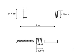 Bemeta Крючок хром 1шт Omega 104506082 – фотография-2