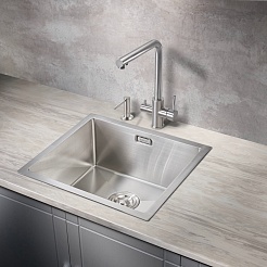 Milacio Мойка кухонная Denia 48 Steel нержавеющая сталь – фотография-4