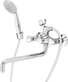 Aringa Смеситель для ванны и душа Арно AR02024CH универсальный хром – фотография-1