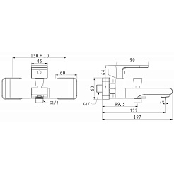 BelBagno Смеситель для ванны Terra TER-VASM-CRM Хром – фотография-2