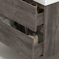 Водолей Мебель для ванной Грейс 90 подвесная сосна пасадена – фотография-5