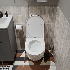 Vivon Унитаз подвесной Olkott PDWH01 безободковый с быстросъёмный сиденьем микролифт – фотография-5