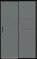 Grossman Душевая дверь в нишу Style 110x195 профиль черный матовый стекло тонированное