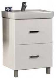 Акватон Тумба с раковиной Америна 60 Н белая – фотография-1