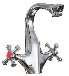 Mixline Смеситель для раковины 1/2 керамический ML10-04 под гайку (без подводки) – фотография-1