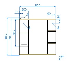 Style Line Мебель для ванной Ориноко 80 – фотография-2