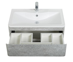 BelBagno Тумба под раковину Albano 100 подвесная Cemento Verona Grigio – фотография-5