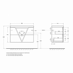 BelBagno Мебель для ванной Vittoria 90 Bianco Opaco – фотография-12