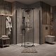 Grossman  Душевой уголок Pragma 100x100x195 профиль черный матовый стекло прозрачное – картинка-14