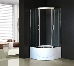 Royal Bath Душевой уголок RB 100BK-T-CH 100x100x1980 – фотография-3