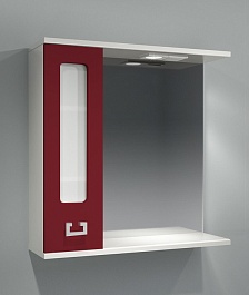 Какса-а Мебель для ванной "Витраж-Цвет 70" L бордо – фотография-3