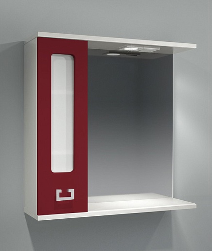 Какса-а Мебель для ванной "Витраж-Цвет 70" L бордо – картинка-3