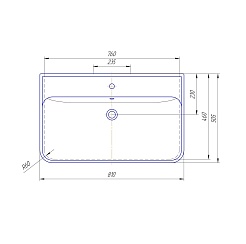 Vigo Мебель для ванной Roberta 2-800 белый – фотография-10