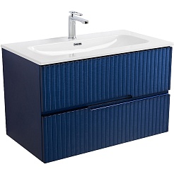 Cezares Тумба с раковиной Duet-N 80 подвесная CZR-8073-80 sapfiro – фотография-1