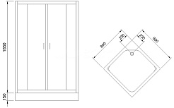 Royal Bath Душевой уголок 80/80 HP RB 80HP-C – фотография-4