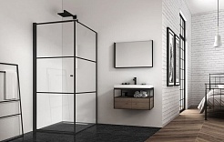 BERGES Wasserhaus Душевой уголок Dark 90x90 L 061020L – фотография-2