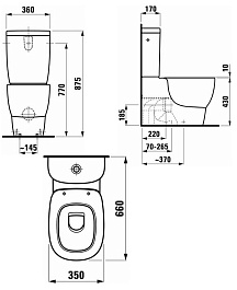Laufen Унитаз-компакт Mimo 8.2455.6.000.000.1 – фотография-7