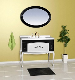 Misty Зеркало для ванной Флоренция 100 черное – фотография-3