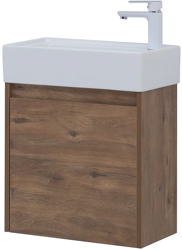 Aquanet Тумба под раковину Nova Lite 50 подвесная дуб рустикальный – фотография-4