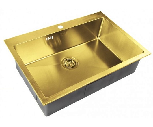 Zorg Кухонная мойка INOX-PVD SZR-7551 BRONZE – фото, картинка, фотография-1