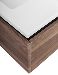 Cezares Тумба под раковину Slider 80 подвесная дымчатый орех – фотография-7