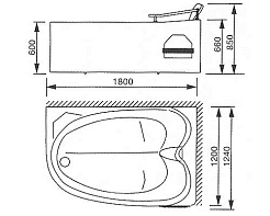 Appollo Акриловая ванна AT-0919 R – фотография-3