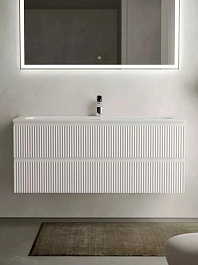 Sancos Тумба с раковиной Snob R 120 bianco раковина Grace 121 CN7017 – фотография-2